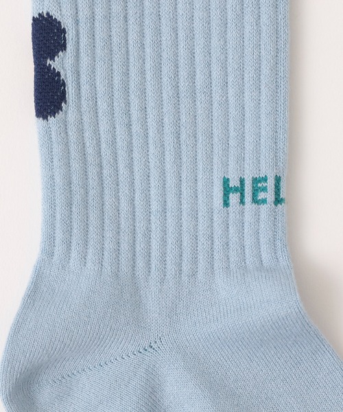 CIAOPANIC TYPY(チャオパニックティピー)の「【靴下屋×TYPY】フラワーロゴクルーソックス(ソックス/靴下・レディース・オフホワイト/サックスブルー・ONE SIZE)」の6枚目の写真