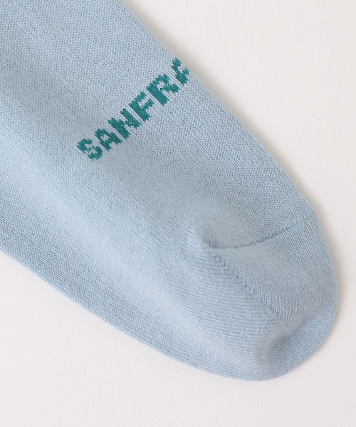 CIAOPANIC TYPY(チャオパニックティピー)の「【靴下屋×TYPY】フラワーロゴクルーソックス(ソックス/靴下・レディース・オフホワイト/サックスブルー・ONE SIZE)」の7枚目の写真