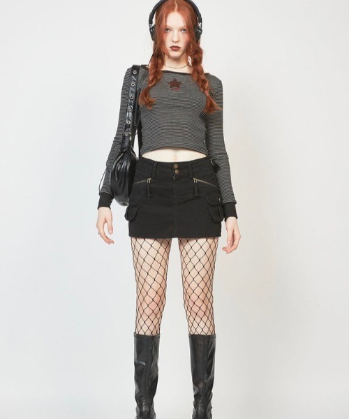 CRANK(クランク)の「【CRANK/クランク】STUD SHOULDER BAG / ショルダーバッグ ハンドバッグ ミニバッグ レザーバッグ スタッズ Y2K(ショルダーバッグ・レディース・シルバー/ブラック・ONE SIZE)」の13枚目の写真