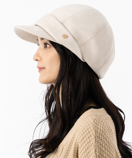 QUEENHEAD（クイーンヘッド）の「保温マカロンキャスケット（キャスケット・レディース・ブラック/ベージュ/アイボリー・X-LARGE/XX-LARGE/FREE）」の21枚目の写真