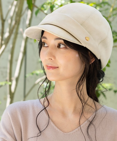 QUEENHEAD（クイーンヘッド）の「保温マカロンキャスケット（キャスケット・レディース・ブラック/ベージュ/アイボリー・X-LARGE/XX-LARGE/FREE）」の8枚目の写真