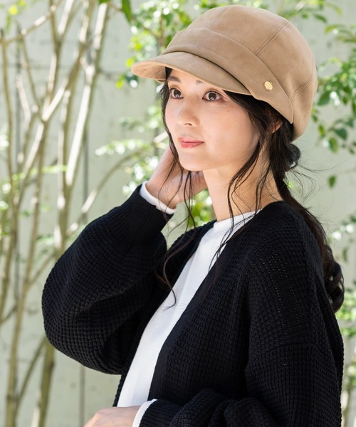 QUEENHEAD（クイーンヘッド）の「保温マカロンキャスケット（キャスケット・レディース・ブラック/ベージュ/アイボリー・X-LARGE/XX-LARGE/FREE）」の10枚目の写真