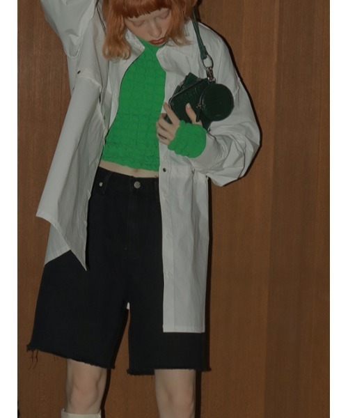 AMAIL（アマイル）の「70‘s half denim（デニムパンツ・レディース・ブルー/ブラック・FREE）」の4枚目の写真