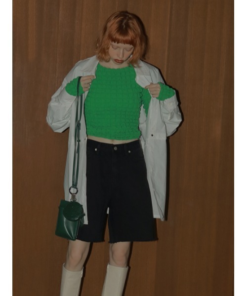 AMAIL（アマイル）の「70‘s half denim（デニムパンツ・レディース・ブルー/ブラック・FREE）」の5枚目の写真