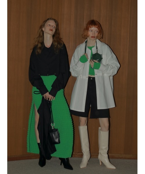 AMAIL（アマイル）の「70‘s half denim（デニムパンツ・レディース・ブルー/ブラック・FREE）」の7枚目の写真