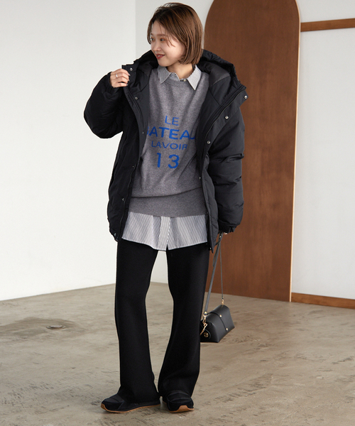 SLOBE IENA（スローブイエナ）の「中綿フードブルゾン（ダウンジャケット/コート・レディース・ブラック/ナチュラル/カーキ・FREE）」の19枚目の写真