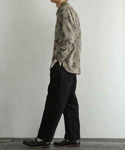 SENSE OF PLACE by URBAN RESEARCH(センスオブプレイスバイアーバンリサーチ)の「コモンペイズリールーズシャツ(シャツ/ブラウス・メンズ・ベージュ/ブラウン/ミント・MEDIUM/LARGE)」の20枚目の写真