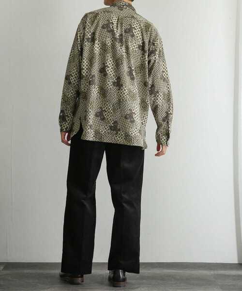 SENSE OF PLACE by URBAN RESEARCH(センスオブプレイスバイアーバンリサーチ)の「コモンペイズリールーズシャツ(シャツ/ブラウス・メンズ・ベージュ/ブラウン/ミント・MEDIUM/LARGE)」の21枚目の写真