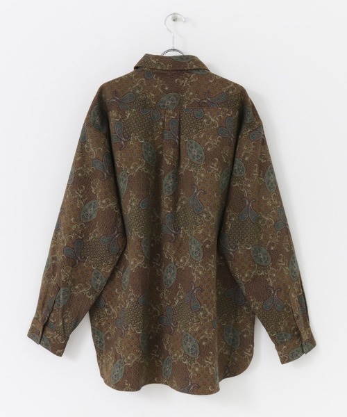 SENSE OF PLACE by URBAN RESEARCH(センスオブプレイスバイアーバンリサーチ)の「コモンペイズリールーズシャツ(シャツ/ブラウス・メンズ・ベージュ/ブラウン/ミント・MEDIUM/LARGE)」の10枚目の写真