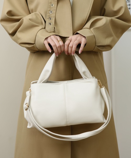 MAISON DE THERESE（メゾン ド テレーズ）の「ショルダーバッグ　ハンドバッグ（ショルダーバッグ・レディース・ブラウン/アイボリー/ブラック・FREE）」の4枚目の写真