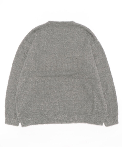 CERCA(チェルカ)の「RS/オーバーサイズ ニット(ニット/セーター・メンズ・グレー/ブラック/ブラック×レッド/ホワイト/ブラック×ホワイト/ブラック×グレー/ベージュ・MEDIUM/LARGE)」の8枚目の写真