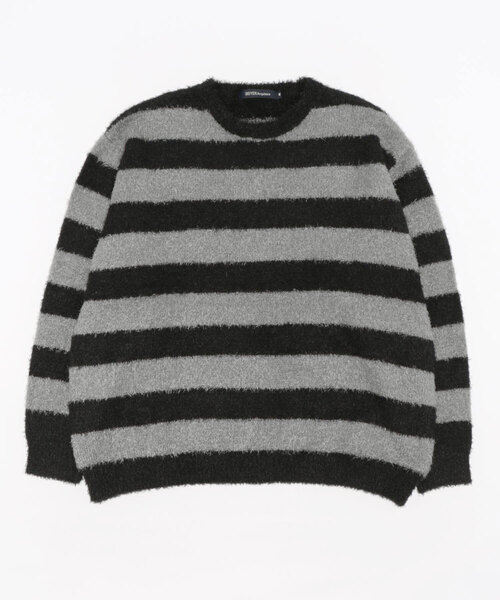 CERCA(チェルカ)の「RS/オーバーサイズ ニット(ニット/セーター・メンズ・グレー/ブラック/ブラック×レッド/ホワイト/ブラック×ホワイト/ブラック×グレー/ベージュ・MEDIUM/LARGE)」の9枚目の写真