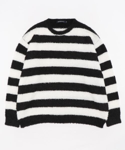 CERCA(チェルカ)の「RS/オーバーサイズ ニット(ニット/セーター・メンズ・グレー/ブラック/ブラック×レッド/ホワイト/ブラック×ホワイト/ブラック×グレー/ベージュ・MEDIUM/LARGE)」の12枚目の写真