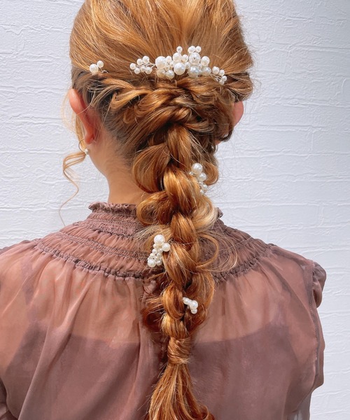 Cupid Heart(キューピッドハート)の「【Cupid Heart】結婚式用アクセ ヘアピン5点set(ヘアピン・レディース・シルバー・MEDIUM)」の10枚目の写真