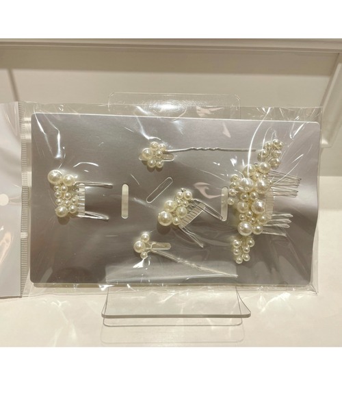 Cupid Heart(キューピッドハート)の「【Cupid Heart】結婚式用アクセ ヘアピン5点set(ヘアピン・レディース・シルバー・MEDIUM)」の13枚目の写真