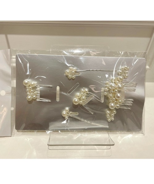 Cupid Heart(キューピッドハート)の「【Cupid Heart】結婚式用アクセ ヘアピン5点set(ヘアピン・レディース・シルバー・MEDIUM)」の14枚目の写真