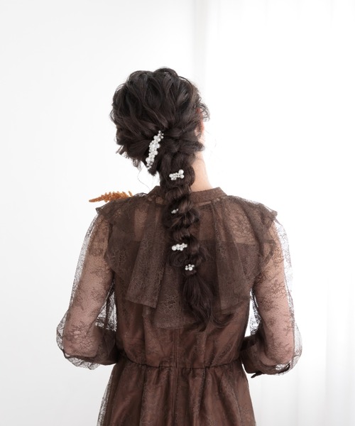 Cupid Heart(キューピッドハート)の「【Cupid Heart】結婚式用アクセ ヘアピン5点set(ヘアピン・レディース・シルバー・MEDIUM)」の18枚目の写真