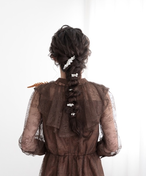Cupid Heart(キューピッドハート)の「【Cupid Heart】結婚式用アクセ ヘアピン5点set(ヘアピン・レディース・シルバー・MEDIUM)」の21枚目の写真