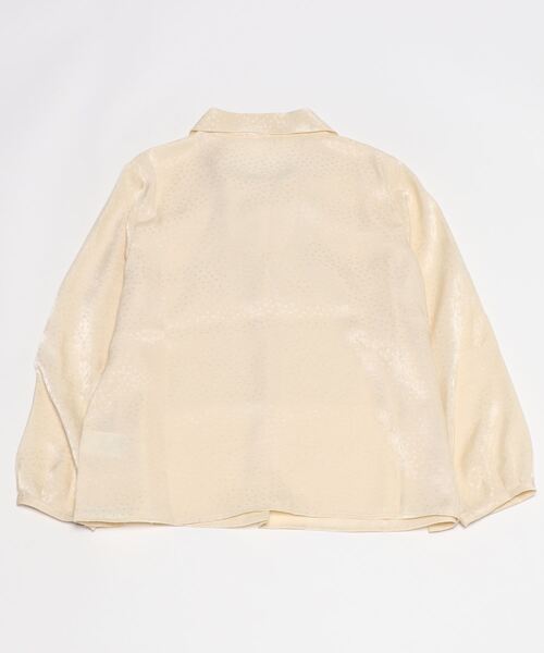 Perfect Suit FActory（パーフェクトスーツファクトリー）の「ドット　リボンタイブラウス　クリーム/グレー/ブラウン（シャツ/ブラウス・レディース・グレー/ブラウン/クリーム・S/M/L）」の4枚目の写真