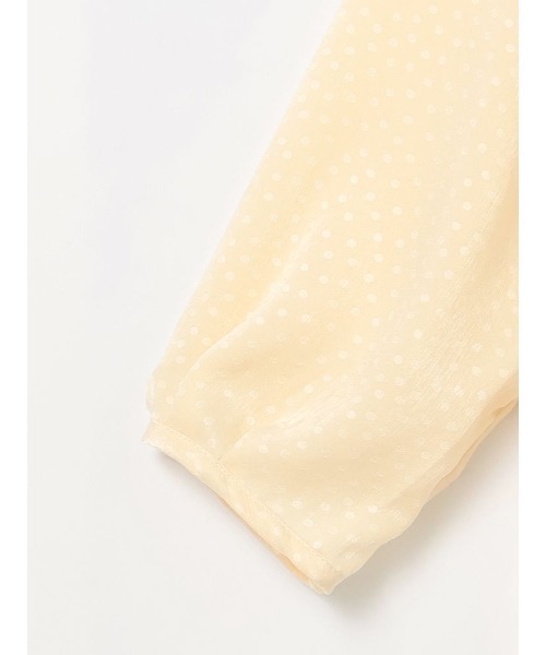 Perfect Suit FActory（パーフェクトスーツファクトリー）の「ドット　リボンタイブラウス　クリーム/グレー/ブラウン（シャツ/ブラウス・レディース・グレー/ブラウン/クリーム・S/M/L）」の12枚目の写真