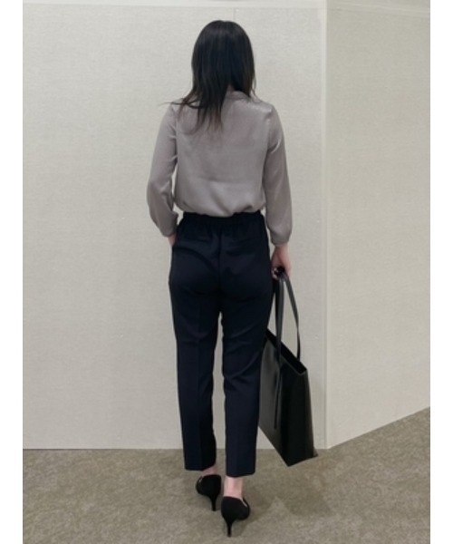 Perfect Suit FActory（パーフェクトスーツファクトリー）の「ドット　リボンタイブラウス　クリーム/グレー/ブラウン（シャツ/ブラウス・レディース・グレー/ブラウン/クリーム・S/M/L）」の21枚目の写真