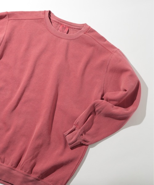 comfort colors(コンフォートカラーズ)の「【COMFORT COLORS】9.5オンスガーメントダイスウェット 裏起毛 トレーナー ヴィンテージライク 染め加工 CC1566 MURS(スウェット・メンズ・ターコイズブルー/ブルー/チャコールグレー/レッド/ホワイト・S/M/L/XL)」の5枚目の写真