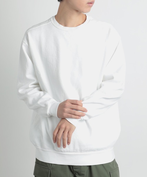 comfort colors(コンフォートカラーズ)の「【COMFORT COLORS】9.5オンスガーメントダイスウェット 裏起毛 トレーナー ヴィンテージライク 染め加工 CC1566 MURS(スウェット・メンズ・ターコイズブルー/ブルー/チャコールグレー/レッド/ホワイト・S/M/L/XL)」の12枚目の写真