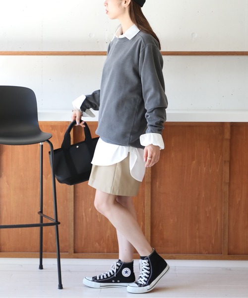 comfort colors(コンフォートカラーズ)の「【COMFORT COLORS】9.5オンスガーメントダイスウェット 裏起毛 トレーナー ヴィンテージライク 染め加工 CC1566 MURS(スウェット・メンズ・ターコイズブルー/ブルー/チャコールグレー/レッド/ホワイト・S/M/L/XL)」の18枚目の写真