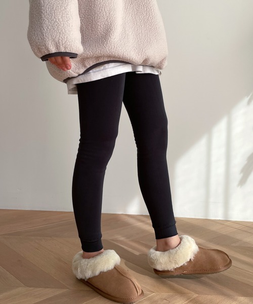 CANAL JEAN（キャナルジーン）の「El mar(エルマール) あったか裏フリースレギンス（レギンス/スパッツ・レディース・チャコールグレー/ブラック・ONE SIZE）」の7枚目の写真