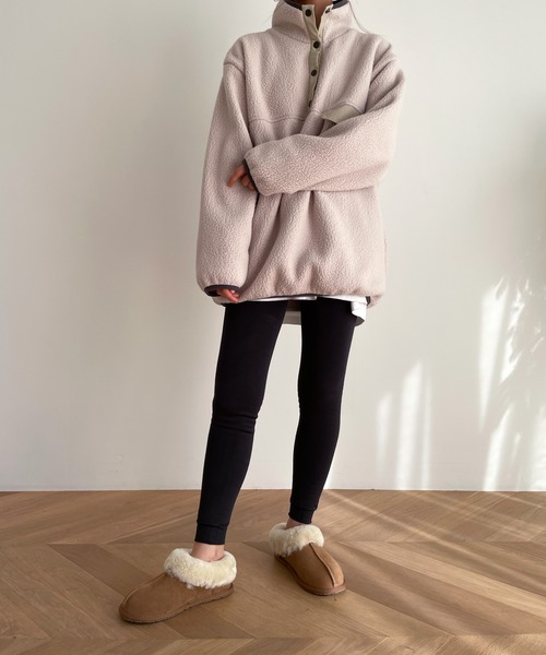 CANAL JEAN（キャナルジーン）の「El mar(エルマール) あったか裏フリースレギンス（レギンス/スパッツ・レディース・チャコールグレー/ブラック・ONE SIZE）」の10枚目の写真