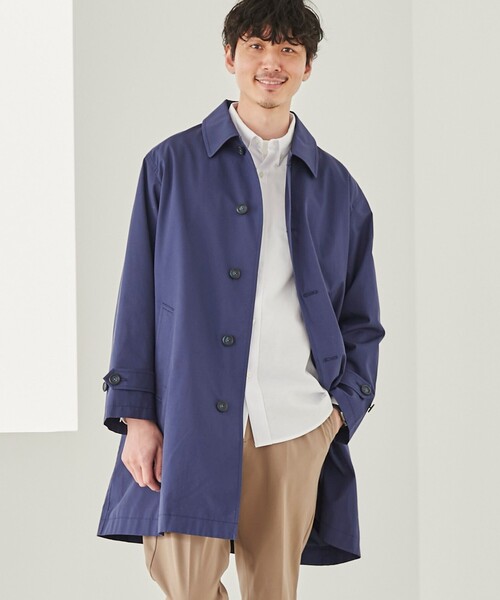 coen(コーエン)の「ウェザーステンカラーコート(ステンカラーコート・メンズ・ブラック/ベージュ/ネイビー・S/M/L/XL)」の14枚目の写真