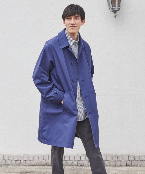 coen(コーエン)の「ウェザーステンカラーコート(ステンカラーコート・メンズ・ブラック/ベージュ/ネイビー・S/M/L/XL)」の19枚目の写真