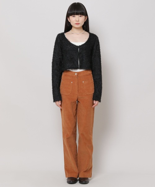 ALAND（エーランド）の「3.3 Field Trip／2ボタンクロップカーディガン　2180669（カーディガン/ボレロ・レディース・ブルー/ブラック・FREE）」の10枚目の写真