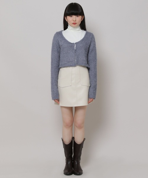 ALAND（エーランド）の「3.3 Field Trip／2ボタンクロップカーディガン　2180669（カーディガン/ボレロ・レディース・ブルー/ブラック・FREE）」の15枚目の写真