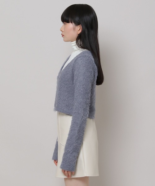 ALAND（エーランド）の「3.3 Field Trip／2ボタンクロップカーディガン　2180669（カーディガン/ボレロ・レディース・ブルー/ブラック・FREE）」の17枚目の写真