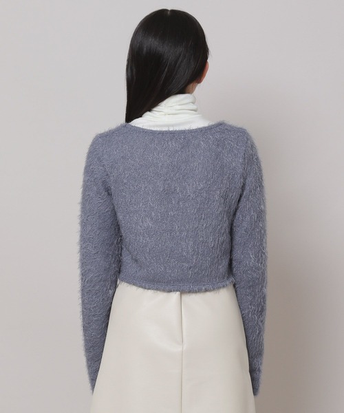 ALAND（エーランド）の「3.3 Field Trip／2ボタンクロップカーディガン　2180669（カーディガン/ボレロ・レディース・ブルー/ブラック・FREE）」の18枚目の写真