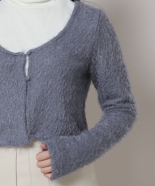 ALAND（エーランド）の「3.3 Field Trip／2ボタンクロップカーディガン　2180669（カーディガン/ボレロ・レディース・ブルー/ブラック・FREE）」の21枚目の写真