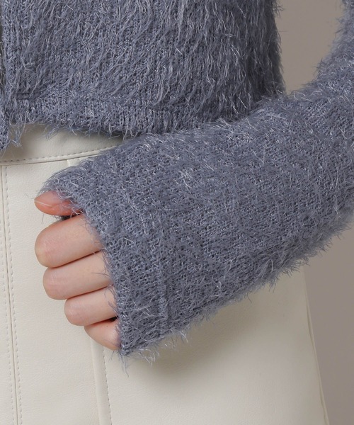 ALAND（エーランド）の「3.3 Field Trip／2ボタンクロップカーディガン　2180669（カーディガン/ボレロ・レディース・ブルー/ブラック・FREE）」の22枚目の写真