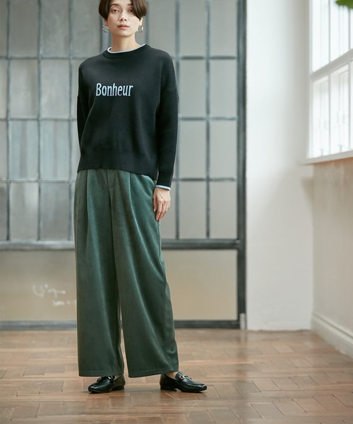 Days(デイズ)の「【Oeillet】なめらかコーデュロイタックワイドパンツ(ウイエ)(その他パンツ・レディース・チャコール/モスグリーン/ライトベージュ・M/LL/L)」の21枚目の写真