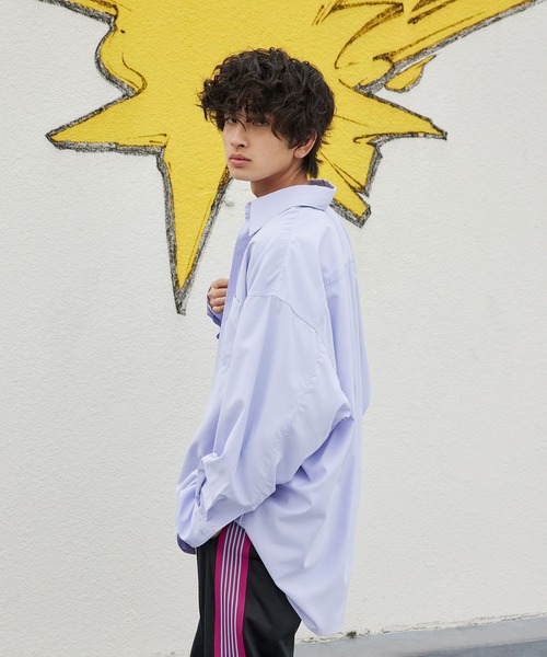 re_k by JUNRED（レクバイジュンレッド）の「re_k by JUNRED / ロングターンカフスBIGレギュラーカラーシャツ（シャツ/ブラウス・メンズ・サックスブルー/ピンク/ブルー・S/M/L）」の10枚目の写真