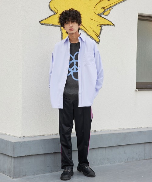 re_k by JUNRED（レクバイジュンレッド）の「re_k by JUNRED / ロングターンカフスBIGレギュラーカラーシャツ（シャツ/ブラウス・メンズ・サックスブルー/ピンク/ブルー・S/M/L）」の7枚目の写真