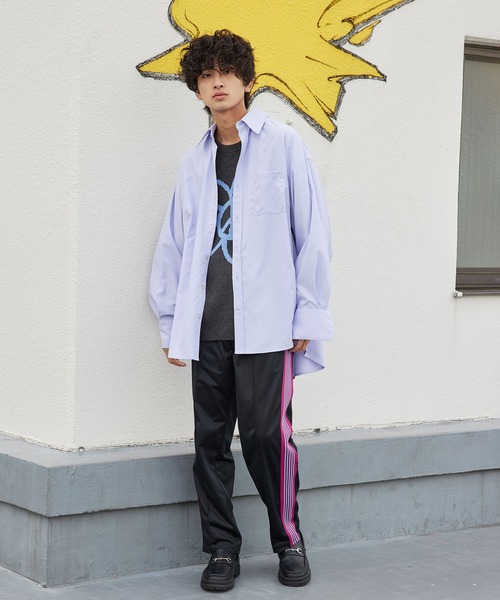 re_k by JUNRED（レクバイジュンレッド）の「re_k by JUNRED / ロングターンカフスBIGレギュラーカラーシャツ（シャツ/ブラウス・メンズ・サックスブルー/ピンク/ブルー・S/M/L）」の15枚目の写真