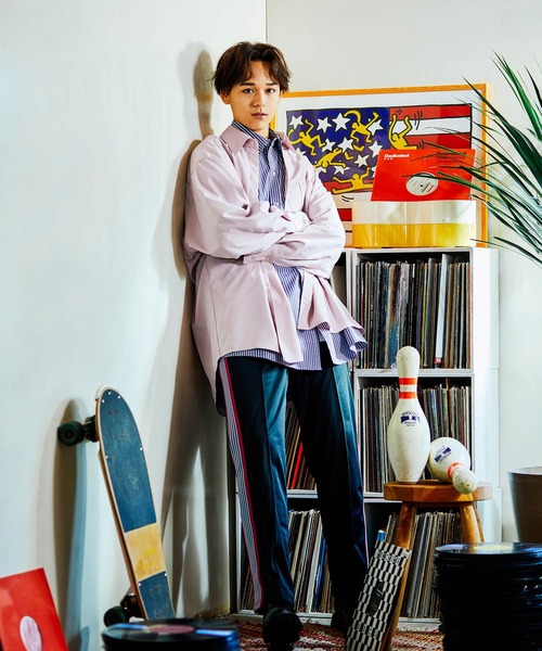 re_k by JUNRED（レクバイジュンレッド）の「re_k by JUNRED / ロングターンカフスBIGレギュラーカラーシャツ（シャツ/ブラウス・メンズ・サックスブルー/ピンク/ブルー・S/M/L）」の17枚目の写真