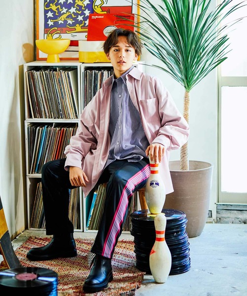 re_k by JUNRED（レクバイジュンレッド）の「re_k by JUNRED / ロングターンカフスBIGレギュラーカラーシャツ（シャツ/ブラウス・メンズ・サックスブルー/ピンク/ブルー・S/M/L）」の18枚目の写真