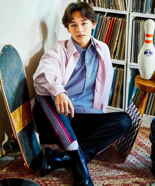 re_k by JUNRED（レクバイジュンレッド）の「re_k by JUNRED / ロングターンカフスBIGレギュラーカラーシャツ（シャツ/ブラウス・メンズ・サックスブルー/ピンク/ブルー・S/M/L）」の16枚目の写真