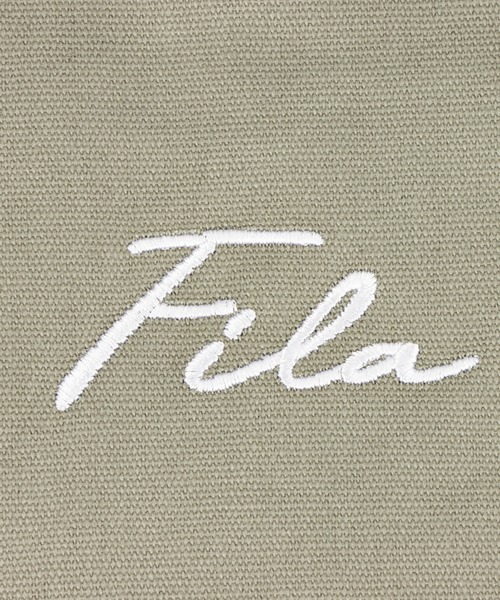 FILA（フィラ）の「FILA フィラ ワンポイントロゴ刺繍綿キャンバスマルシェバッグ（トートバッグ・レディース・ブラック/カーキ/ホワイト・フリー）」の15枚目の写真