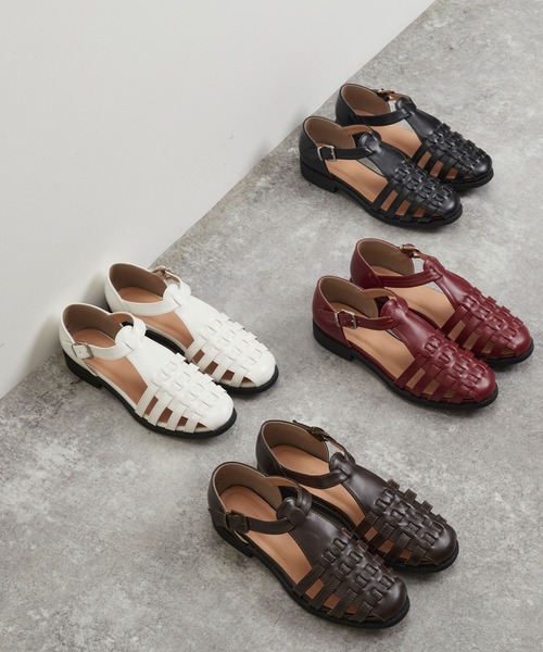 BONLECILL（ボンルシール）の「細ストラップ グルカサンダル（サンダル・レディース・ホワイト/ブラウン/レッド/ブラック/シルバー/ゴールド・S/M/L）」の4枚目の写真