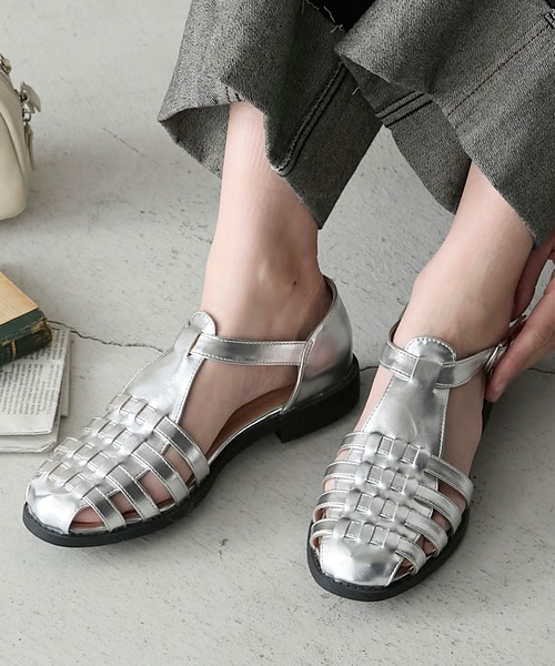 BONLECILL（ボンルシール）の「細ストラップ グルカサンダル（サンダル・レディース・ホワイト/ブラウン/レッド/ブラック/シルバー/ゴールド・S/M/L）」の14枚目の写真