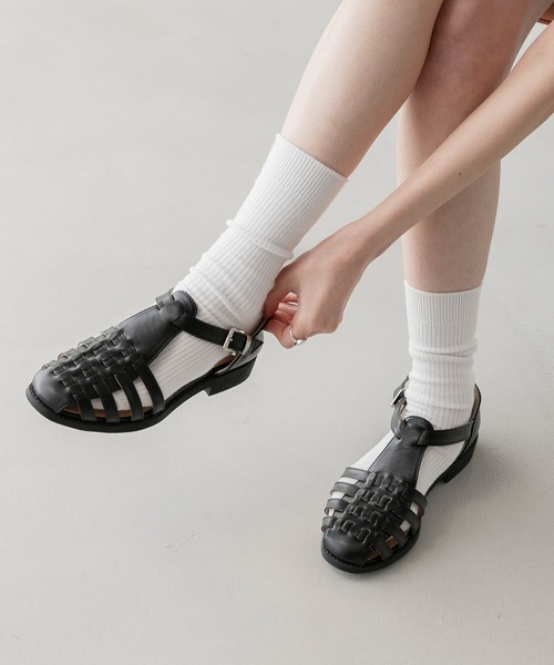 レア♡ フランチェスカジョッビ クリスタルスパイダーのストラップサンダル STACCATO | セーヌフラットサンダル (サンダル ) |SHEL'TTER