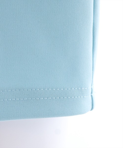 clear（クリア）の「七分袖襟配色シャツカラートップス[オフィスカジュアル 着回し抜群 大人 カジュアル]（Tシャツ/カットソー・レディース・ブラック/サックスブルー/オフホワイト・F）」の11枚目の写真